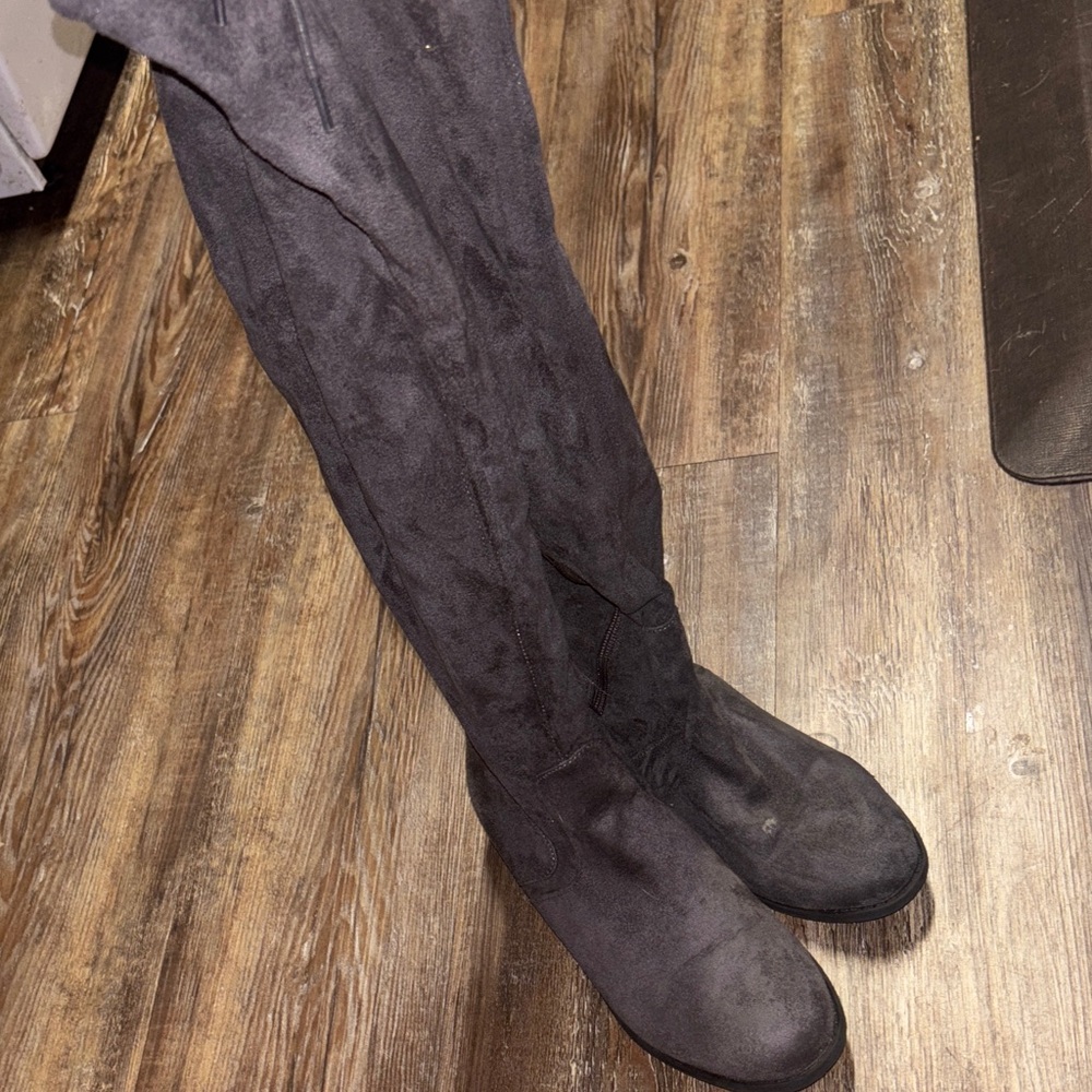 FIONI Clothing grey Over the Knee Boots